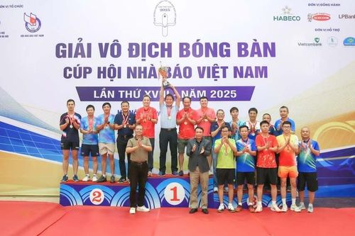 Bế mạc Giải Vô địch bóng bàn Cúp Hội Nhà báo Việt Nam lần thứ 18