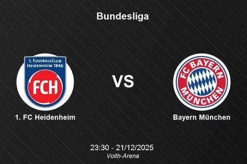 Nhận định 1. FC Heidenheim vs Bayern München - Bundesliga
