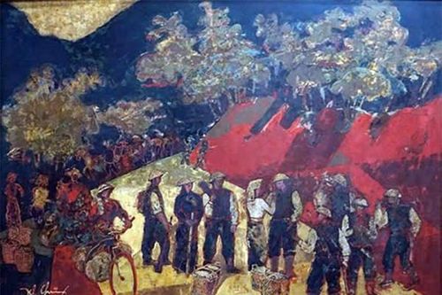 Anh bộ đội Cụ Hồ vượt dòng thời gian trong sáng tác mỹ thuật