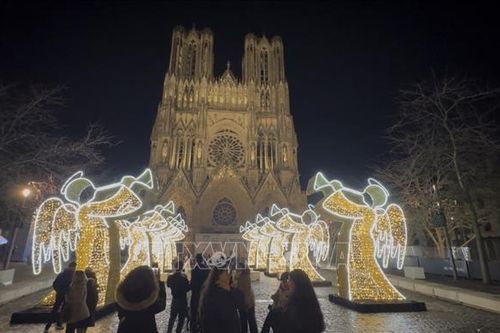 Lễ hội ánh sáng Reims - khi di sản bừng sáng giữa đêm