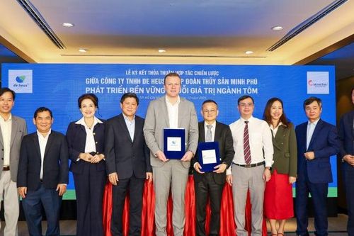 Minh Phú hợp tác cùng De Heus nâng cao giá trị ngành tôm Việt