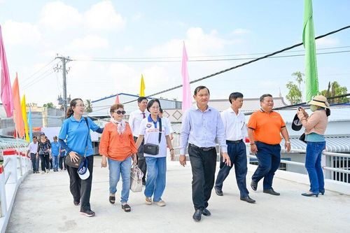 Khánh thành cầu Đường Sân ở xã Vĩnh Phong