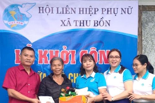 Khởi công nhà tình nghĩa cho phụ nữ khó khăn ở xã Thu Bồn
