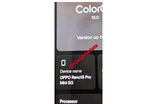 OPPO Reno15 Pro Mini lộ diện: Smartphone nhỏ gọn có camera 200MP