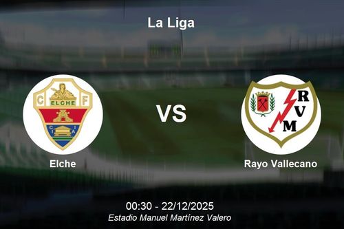 Nhận định Elche vs Rayo Vallecano - Vòng 17 La Liga