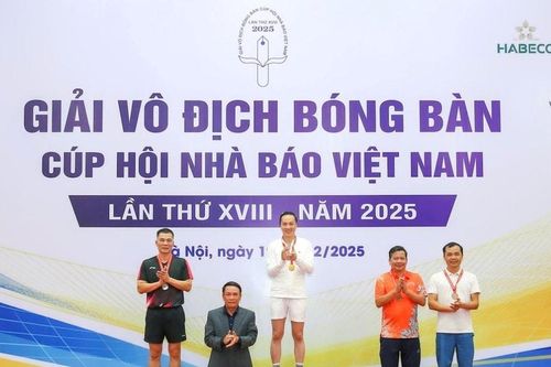 Bế mạc Giải vô địch Bóng bàn Cúp Hội Nhà báo Việt Nam năm 2025