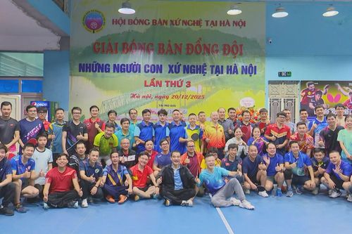Sân chơi bóng bàn kết nối cộng đồng người xứ Nghệ tại Hà Nội