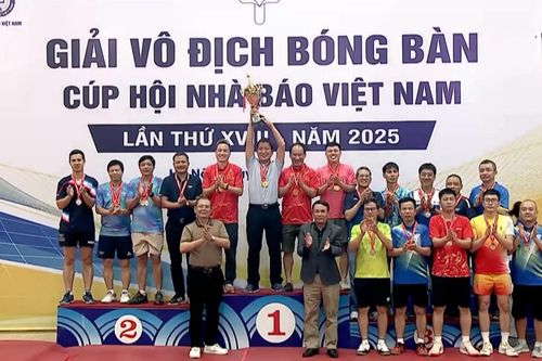 Khép lại Giải bóng bàn Cúp Hội Nhà báo Việt Nam 2025