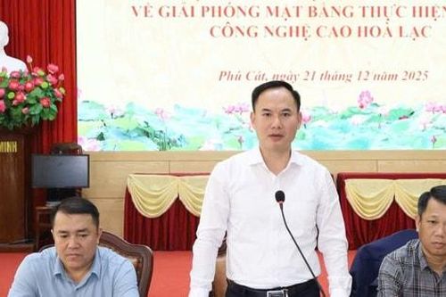 Khu công nghệ cao Hòa Lạc còn vướng 7,6ha đang được đẩy nhanh giải phóng mặt bằng