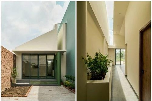 Nhà 1 tầng thiết kế 3 giếng trời lấy sáng độc đáo giữa miền Tây