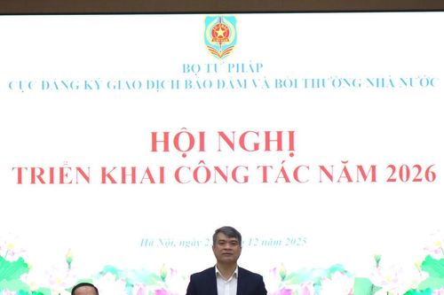 Cục Đăng ký giao dịch bảo đảm và Bồi thường nhà nước: Hoàn thành 100% nhiệm vụ công tác trong năm 2025