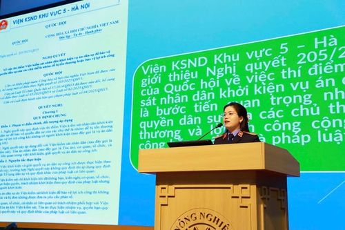 VKSND khu vực 5 - Hà Nội: Hội nghị tuyên truyền Nghị quyết 205 của Quốc hội