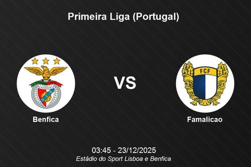 Nhận định Benfica vs Famalicao - Vòng 15 Primeira Liga