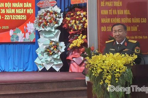 Ban Chỉ huy Phòng thủ khu vực 1 - Long Thuận: Họp mặt kỷ niệm 81 năm Ngày thành lập Quân đội nhân dân Việt Nam