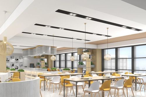 Thiết kế trần thạch cao quán cafe theo xu hướng hiện đại