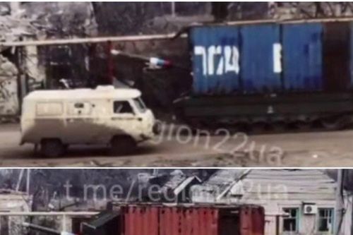 Nga lắp container đường biển lên xe tăng để đối phó UAV