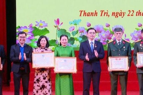 Xã Thanh Trì: 55 tập thể, cá nhân được khen thưởng về công tác Mặt trận và các tổ chức chính trị - xã hội năm 2025