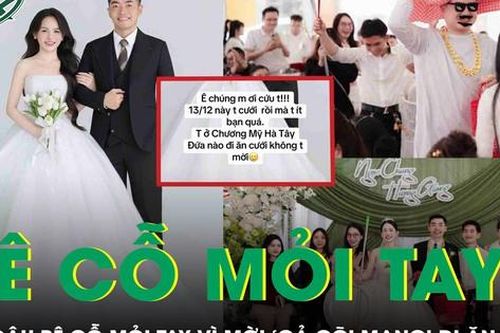 Độc lạ: Cô dâu Chương Mỹ bê cỗ mỏi tay vì mời 'cả cõi mạng' đi ăn cưới