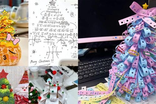 Gói trọn tình yêu nghề vào những cây thông handmade có 1-0-2 mùa Giáng sinh