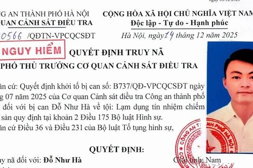CATP Hà Nội truy nã đối tượng mượn xe đi cầm cố lấy 60 triệu đồng