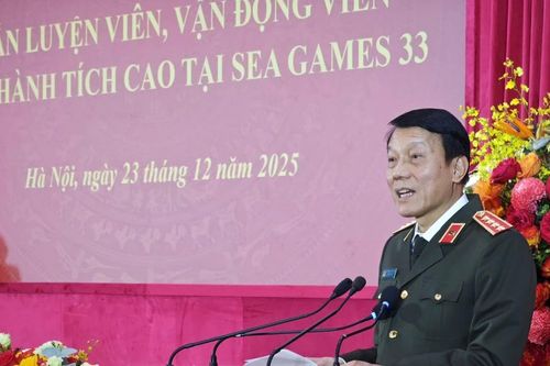 Đại tướng Lương Tam Quang gặp mặt, biểu dương các huấn luyện viên, vận động viên CAND xuất sắc ở SEA Games 33