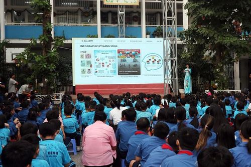 Trao tặng Thư viện số văn hóa S-Gallery đến 11 trường tiểu học