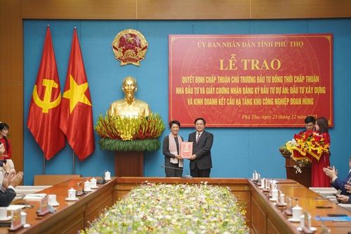 Phú Thọ tạo điều kiện tối đa cho dự án phát triển Khu công nghiệp bền vững của Amata