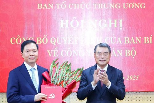 Phó Chủ nhiệm Văn phòng Chính phủ giữ chức Phó trưởng Ban Tổ chức Trung ương