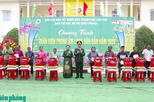 Tổ chức sớm Chương trình 'Xuân Biên phòng ấm lòng dân bản' trên khu vực biên giới biển thành phố Cần Thơ