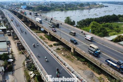 Diện mạo cầu Bình Phước 1 sau khi hoàn thành nâng tĩnh không