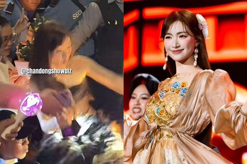 Hòa Minzy 'té chỏng gọng' trước khán giả, lập tức có 1 hành động gây chú ý