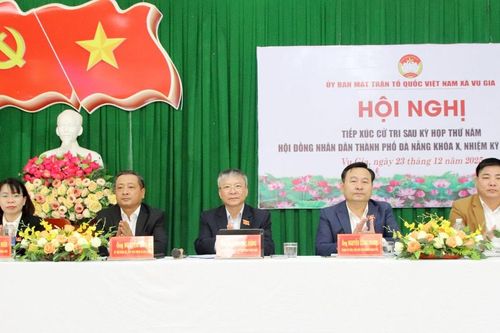 Tổ đại biểu số 9, HĐND thành phố Đà Nẵng tiếp xúc cử tri xã Vu Gia