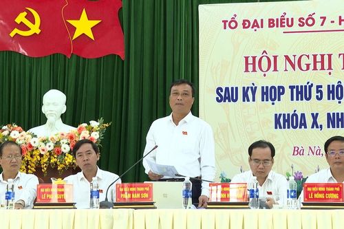 Đại biểu HĐND thành phố Đà Nẵng tiếp xúc cử tri các xã Bà Nà, Hòa Vang và Hòa Tiến