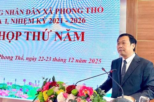 HĐND xã Phong Thổ khóa I, nhiệm kỳ 2021-2026: Kỳ họp thứ năm