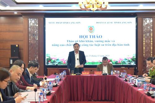 Hội thảo tháo gỡ khó khăn, nâng cao chất lượng công tác luật sư