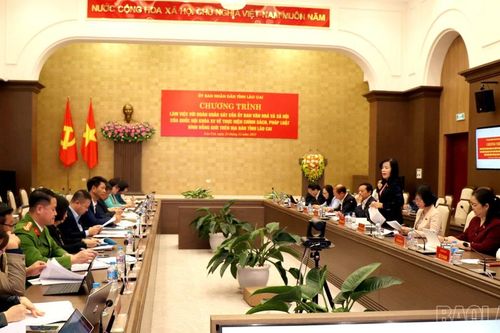 Ủy ban Văn hóa và Xã hội của Quốc hội khảo sát về thực hiện chính sách pháp luật trong công tác bình đẳng giới tại Lào Cai