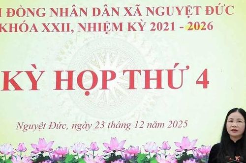 Kỳ họp thứ 4, HĐND xã Nguyệt Đức khóa XXII, nhiệm kỳ 2021 - 2026