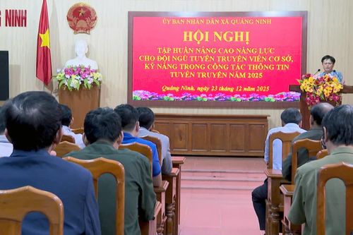 Tập huấn nâng cao năng lực cho đội ngũ cán bộ làm công tác thông tin, tuyên truyền