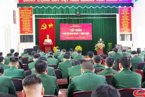 Tập huấn nâng cao chất lượng cán bộ quân sự các cấp