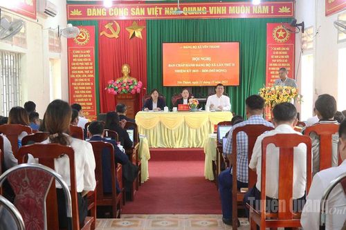 Hội nghị Ban Chấp hành Đảng bộ xã Yên Thành lần thứ II, nhiệm kỳ 2025-2030 (mở rộng)