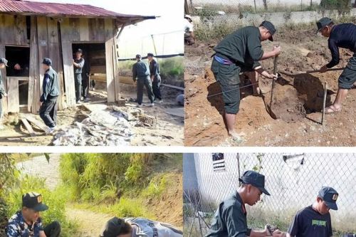 Cảnh sát cơ động Lâm Đồng khẩn trương xây nhà cho người dân bị thiệt hại do bão lũ