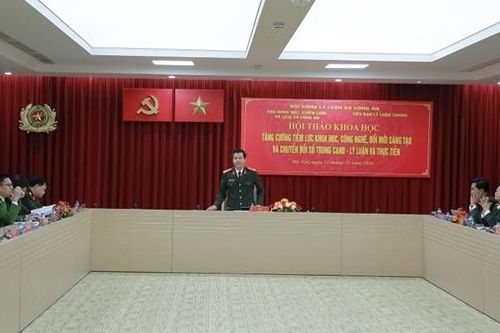 Tăng cường tiềm lực khoa học, công nghệ, đổi mới sáng tạo và chuyển đổi số trong CAND