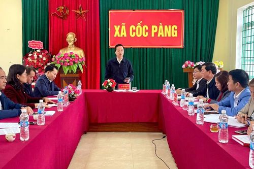Chủ tịch UBND tỉnh Lê Hải Hòa làm việc với các xã: Cốc Pàng, Xuân Trường, Khánh Xuân