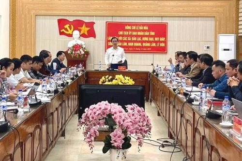 Chủ tịch UBND tỉnh Lê Hải Hòa làm việc với 8 xã khó khăn và kiểm tra công tác chuẩn bị khởi công Dự án Trung tâm Y tế Bảo Lạc