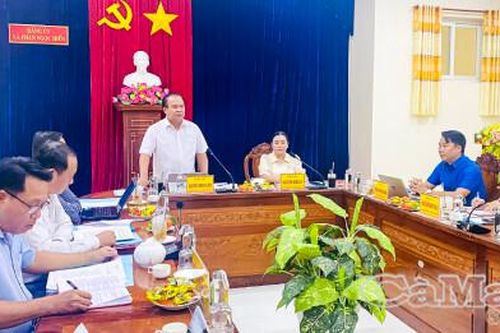 Phó Chủ tịch UBND tỉnh Nguyễn Minh Luân làm việc với Xã Phan Ngọc Hiển và xã Tân Hưng