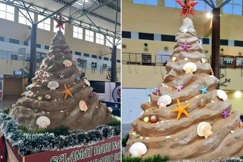 Cây thông Noel độc lạ ở sân bay Malaysia gây phản ứng ngược vì 'dễ liên tưởng'