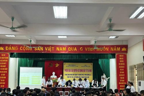 Phượng Dực đấu giá thành công 27 thửa đất với giá cao nhất xấp xỉ 70 triệu đồng/m2