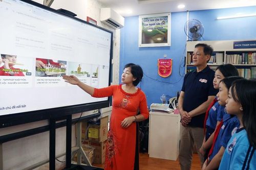 Học sinh trải nghiệm tri thức với dự án Thư viện số