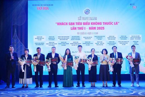 44 khách sạn đã được vinh danh danh hiệu 'Khách sạn tiêu biểu không thuốc lá' lần thứ I - năm 2025