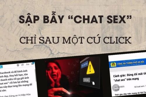 Sập bẫy 'chat sex' chỉ sau một cú click